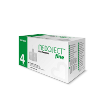 Insulīna adatas MEDOJECT Fine 32G, 4mm Iepakojumā 100 gab.